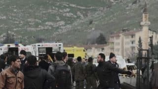 A Turkish court has issued arrest warrants for four prosecutors and one military officer in a controversial case over the interception last year of trucks that allegedly contained arms bound for neighboring Syria, reports said Thursday. The four prosecutors had been reassigned and then suspended after they ordered the search of several trucks and buses in the southern provinces of Hatay and Adana near the Syrian border in January 2014 on suspicions of smuggling “ammunition and arms” into Syria. A series of documents had circulated on the Internet indicating that the seized trucks were actually National Intelligence Agency (MIT) vehicles delivering weapons to Syrian Islamist rebels fighting President Bashar al-Assad. (File photo)