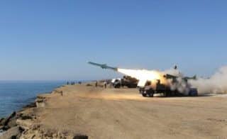 Iran missile near Strait of Hormuz