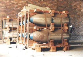 South Africa nuclear bomb casings