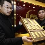 China National Gold Group Corporation gold on display