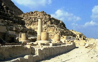 Temple of ISIS at the eastern foot of the most southerly satellite pyramid