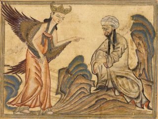 Mohammed receiving revelation