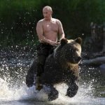 Putin-rides-a-bear