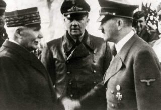 Henri Philippe Petain meeting Hitler, October 1940