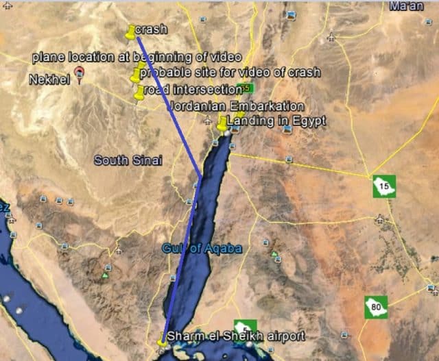 VT analysis of Sinai video team position and routes