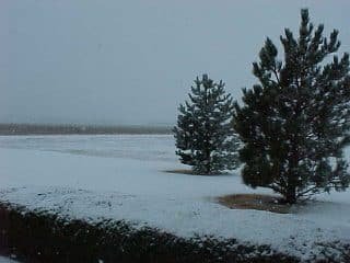 Plains in the Fall Snow