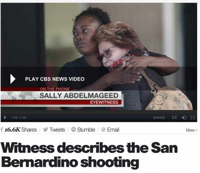 Watch the CBS News video of the interview with witness Sally Abdelmageed